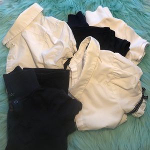Uniforms!! 7 shirts, 2 skorts, and pants